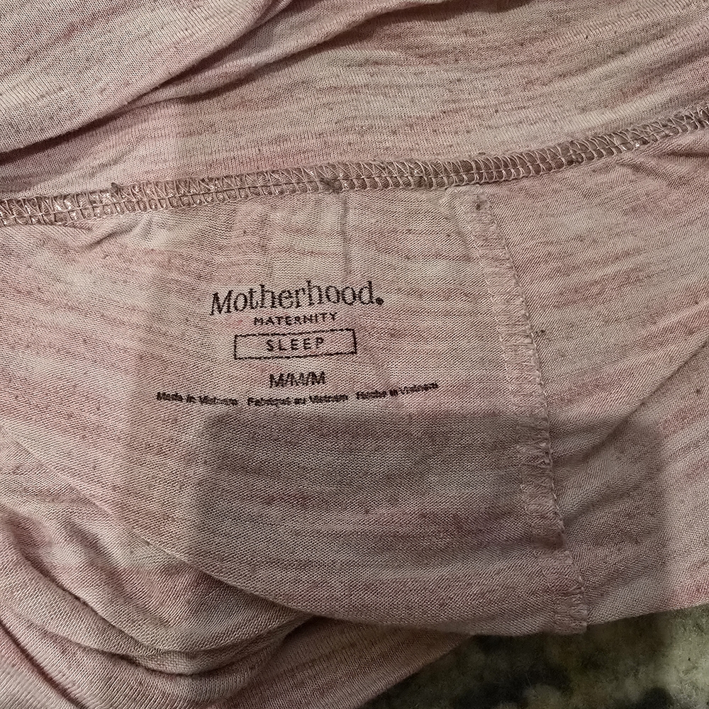 Motherhood Maternity Medium Pink Maternity Sleepwear Shorts - Picture 2 of 3